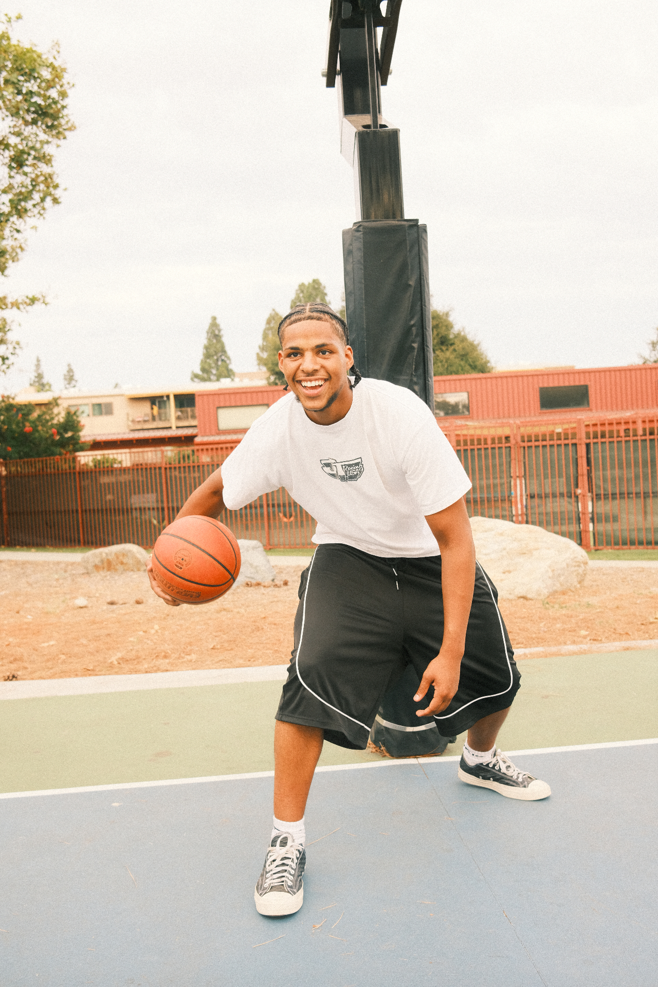 Streetwear editorial at dusk